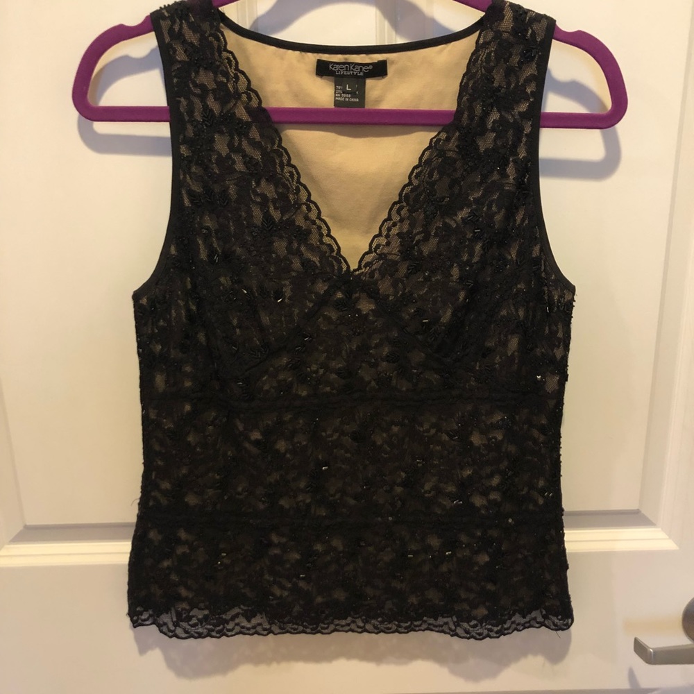 Karen Kane fancy beaded top